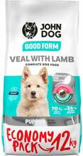 Kuivtoit kutsikatele John Dog Good Form Puppy Veal & Lamb, 12 kg