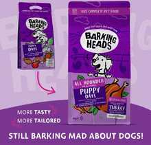 Kuivtoit kutsikatele Barking Heads Puppy Days kalkuniga, 2 kg