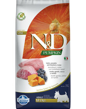 Kuivtoit koertele Farmina N&D Pumpkin Lamb & Blueberry Adult Mini, 7 kg