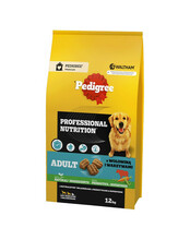 Kuivtoit koertele Pedigree Adult Professional Nutrition veiseliha ja köögiviljadega, 12 kg