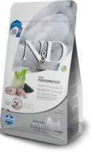 Kuivtoit koertele Farmina N&D White Dog Adult Mini Sea Bass Spirulina Fennel, 5 kg