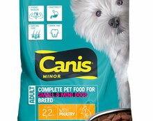 Kuivtoit koertele kanaga Canis Minor, 2,2 kg