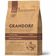 Kuivtoit koertele Grandorf pardi ja kalkuniga, 3 kg