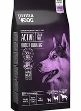 Kuivtoit koertele Primadog Active grain free, part-heeringas, 10 kg