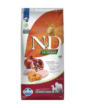 Kuivtoit koertele Farmina N&D Pumpkin Chicken & Pomegranate Adult Medium & Maxi, 12 kg