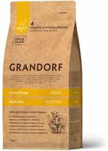Kuivtoit koertele Grandorf Mini Breeds Adult lambaliha, kalkuni, pardi ja metsseaga, 1 kg