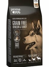Kuivtoit koertele Primadog grain free, hirveliha ja kalkuniga, 10 kg