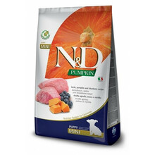 Kuivtoit kutsikatele Farmina N&D Pumpkin Lamb & Blueberry Puppy Mini, 7 kg