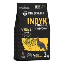 Kuivtoit koertele Paka Zwieraka Seventh Heaven kalkuni ja vaarikatega, 3 kg