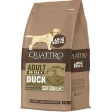 Kuivtoit koertele Quattro Large Breed Adult teraviljavaba pardiga, 3 kg