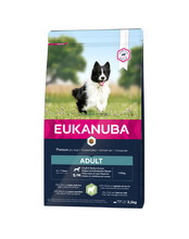 Kuivtoit täiskasvanud väikest ja keskmist tõugu koertele Eukanuba Adult Small & Medium Breeds lambaliha ja riisiga, 2,5 kg