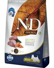 Kuivtoit koertele Farmina N&D Brown Adult Mini Lamb Spirulina Carrot, 5 kg