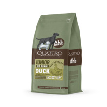 Kuivtoit koertele Quattro All Breed Junior teraviljavaba pardiga, 3 kg