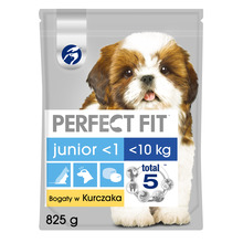 Kuivtoit koertele Perfect Fit Junior kanaga, 825 g