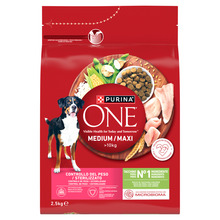 Kuivtoit koertele Purina One Medium/Maxi Adult Turkey & Rice, 2,5 kg