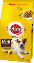 Kuivtoit koertele Pedigree Adult Mini kana ja köögiviljadega, 2 kg