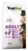 Kuivtoit koertele Tropidog Premium Adult Medium & Large Lamb riisiga, 12 kg