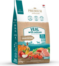 Kuivtoit koertele Pokusa Premium Selection Veal with Salmon Adult, 12 kg