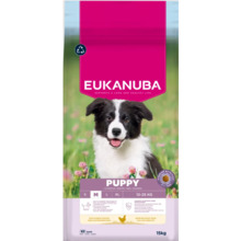 Kuivtoit kutsikatele Eukanuba Life Care Medium Puppy kanaga, 15 kg