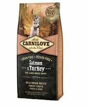 Kuivtoit kutsikatele Carnilove Salmon & Turkey Large Breed Puppy lõhe ja kalkuniga, 12 kg