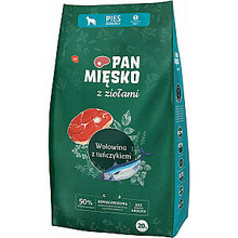 Kuivtoit koertele Pan Miesko Herbs veiseliha ja tuunikalaga, 20 kg