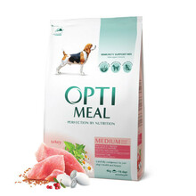 Kuivtoit koertele Optimeal kalkuniga, 4 kg