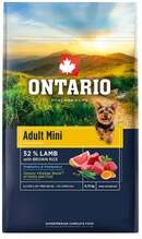 Kuivtoit koertele Ontario Adult Mini lambaliha ja pruuni riisiga, 750 g