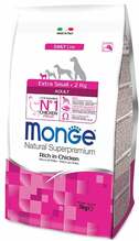 Kuivtoit koertele Monge Daily Line Extra Small kanaga, 3 kg