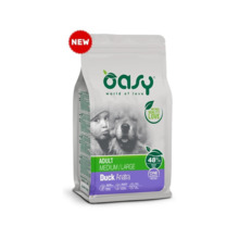 Kuivtoit koertele Oasy Adult Medium & Large Duck pardiga, 12 kg