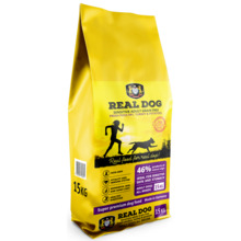 Kuivtoit koertele Real Dog Sensitive linnu- ja kalkunilihaga, 15 kg