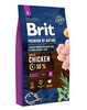 Kuivtoit koertele Brit Premium By Nature Adult S, kanaga, 8 kg