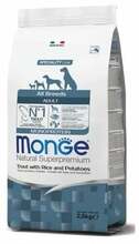 Kuivtoit koertele Monge All Breeds Adult forelliga, 12 kg