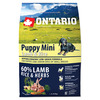 Kuivtoit kutsikatele Ontario Puppy Mini Lamb and Rice, 2,25 kg