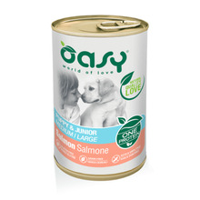 Konserv kutsikatele Oasy Puppy Medium & Large lõhega, 400 g