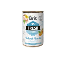 Konservtoit koertele Brit Fresh Fish & Pumpkin, 400 g