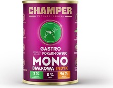 Märgtoit koertele Champer Gastro Monoprotein Turkey, 400 g