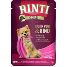 Konserv koertele Rinti Gold kanaliha ja veiselihaga, 100 g