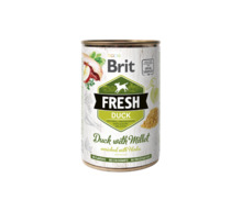 Konserv koertele Brit Fresh Duck & Millet, 400 g