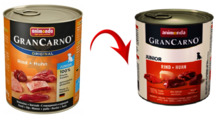 Konserv koertele Animonda GranCarno Junior veise- ja kanalihaga, 800g