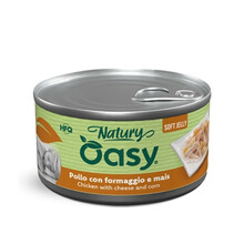 Konserv koertele Oasy Natury Soft Jelly kanaliha, juustu ja maisiga, 150 g
