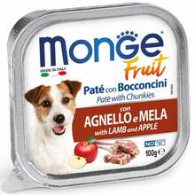Märgtoit koertele Monge Fruit lambaliha ja õunaga, 100 g