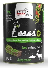 Märgtoit koertele Animonda SYTA MICHA lõhe, hirveliha, jõhvikate ja spargliga, 400 g