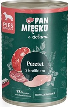Märgtoit koertele Pan Mięsko Rabbit Pate with Herbs, 400 g