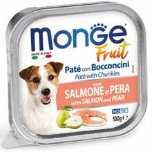 Märgtoit koertele Monge Fruit lõhe ja pirniga, 100 g