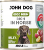 Märgtoit koertele John Dog Good Form Adult hobuselihaga, 800 g