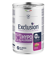 Konserv koertele Exclusion Hypoallergenic sealiha ja hernestega, 400 g