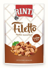 Konserv koertele Rinti Filetto kanaga ja lambalihaga, 100 g