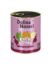 Konserv koertele Dolina Noteci Superfood pardiliha ja vutiga, 800 g