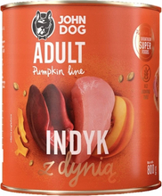 John Dog Pumpkin Adult märgtoit kalkuni ja kõrvitsaga, 800 g