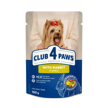 Konserv koertele Club 4 Paws Premium küülikulihaga kastmes, 100 g